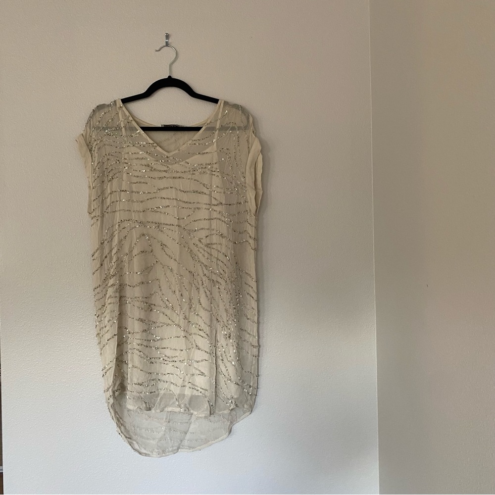 All Saints Hand Embroidered Sequin Dress